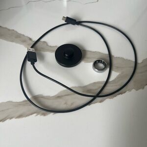 Oura Ring, gen 3. Silver, size 8